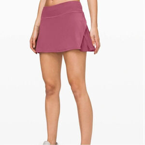 lululemon athletica Plum Play off the Pleats Skorts - Size 10